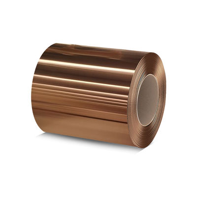 Hoja de acero inoxidable del color de Rose Gold PVD del SUS 201 en bobina