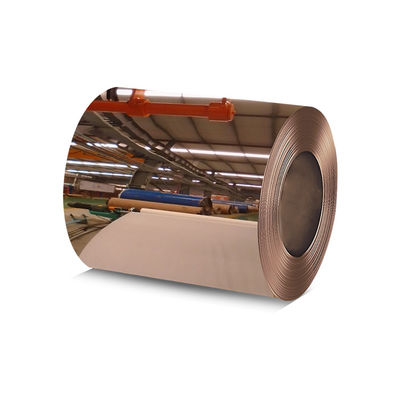 304 bobina 0.1mm-300m m de Rose Golden Color Stainless Steel de 316 espejos