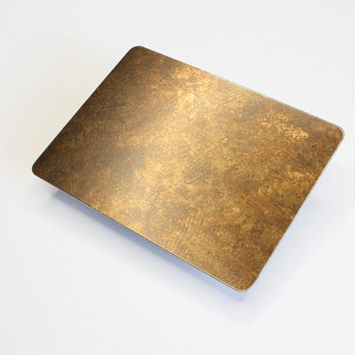 La antigüedad del cobre de 201 colores grabó al agua fuerte la hoja de acero inoxidable 0.3m m para la fabricación