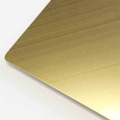 Grueso decorativo de acero inoxidable cepillado modificado para requisitos particulares de las placas 3.0m m