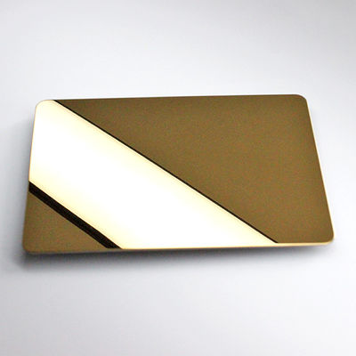 Aisi 201 hoja de acero inoxidable Rose Gold Color del espejo del oro 304 410 430 4X8