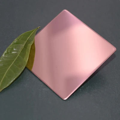 El color oro del titanio cubrió final inoxidable del espejo de la hoja de acero modifica tamaño para requisitos particulares