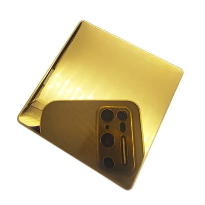 201 color de oro inoxidable del titanio de la hoja de acero de 321 espejos cubrieron el grueso de 3.0m m