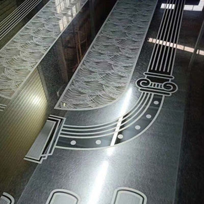 Los 304 paneles de pared inoxidables grabados al agua fuerte de la hoja de acero del elevador del modelo del espejo 1219x2438m m