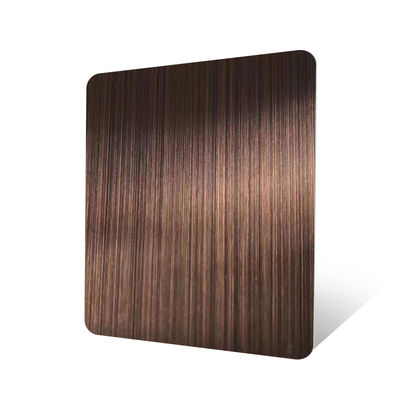 Antigua línea de cabello áspera textura de acero inoxidable hoja de decoración 316 304L