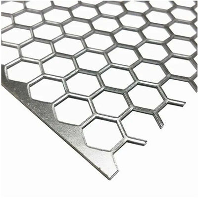 Hoja de acero inoxidable hexagonal perforada de 2 mm y 3 mm de espesor