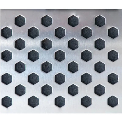 Hoja de acero inoxidable hexagonal perforada de 2 mm y 3 mm de espesor