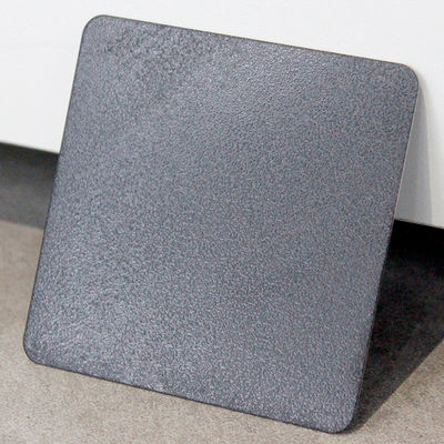 304 4Ft x 8Ft 2B Estampa de piedra de acabado en relieve Tectura Placa de acero inoxidable en 1MM Tejido de hoja de metal negro