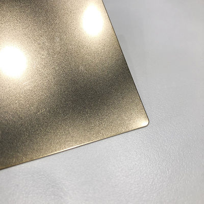 Anti-huellas dactilares de titanio de acero inoxidable 304 de color placa de metal