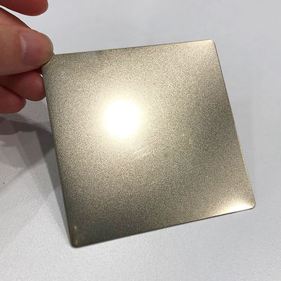 Anti-huellas dactilares de titanio de acero inoxidable 304 de color placa de metal