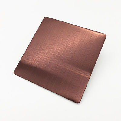 4X10 el color del oro PVD plateó la hoja de acero inoxidable decorativa 316 1,2 milímetros densamente