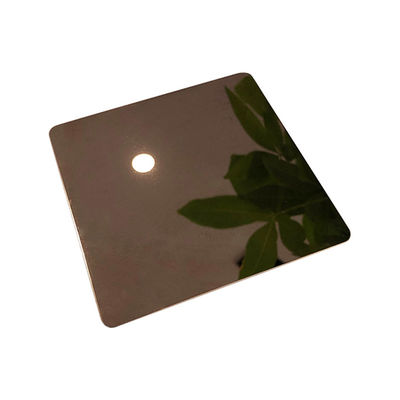 Hoja de acero inoxidable del espejo de la capa de PVD con brillo de la durabilidad