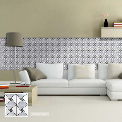 304 teja de mosaico de acero inoxidable del grueso 3D de 0.8m m para la decoración de la pared de la cocina
