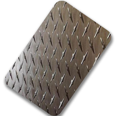 Hoja de acero inoxidable de acero inoxidable a cuadros de la placa de piso de ASME SS410 3m m