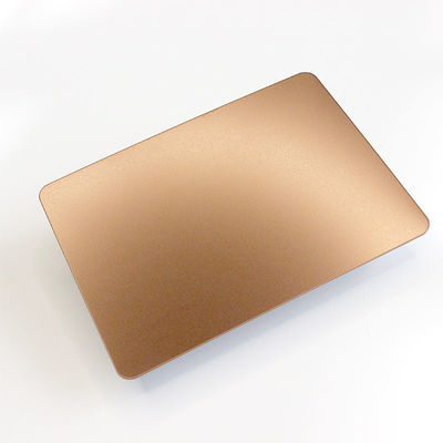 Buen precio hoja de acero inoxidable 304 Rose Gold Bead Blasted Sandblasted de 0.6m m 0.8m m en línea