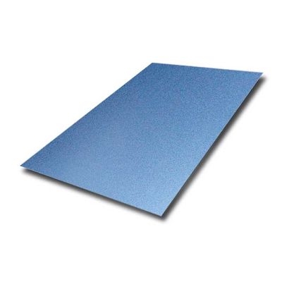 Buen precio Final grueso de la hoja AFP de Sandbleasting del acero inoxidable 4x8 del color 0.8M M del azul de cielo en línea