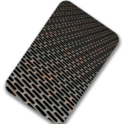 Buen precio La hoja de metal perforada laminada en caliente 201 4x8 4x10 2m m perforó los paneles de acero inoxidables en línea