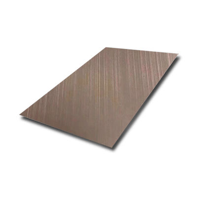 Buen precio 304 de acero inoxidable Placa de color Aisi 2 mm Cepillado Ss 316 Decorativo de línea de cabello Hojas de acero inoxidable en línea