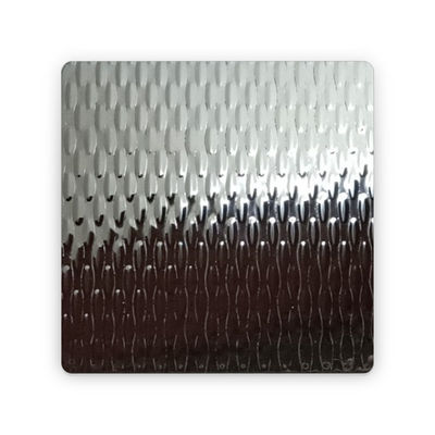 Buen precio 304 316 2B/BA Finalización Relieve 2WL Placa metálica texturizada Tejido de tejido de tejido de acero inoxidable en línea