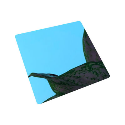 Buen precio El color azul zafiro espejo de acero inoxidable de la hoja de molino de borde en línea