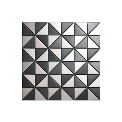 Buen precio La pared de acero inoxidable decorativa del mosaico de la cocina 3D teja Backsplash AISI 1219X2438m m en línea