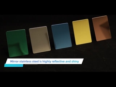 201 304 316 hoja de acero inoxidable decorativa del espejo del color 8k para las ventas al por mayor