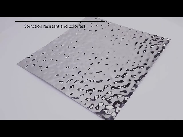 Videos de la empresa Alrededor water ripple stainless steel sheet ss 201 304 Metal decorative plate