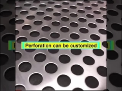 Placa de acero inoxidable de la hoja de la pantalla de malla de alambre del metal perforado