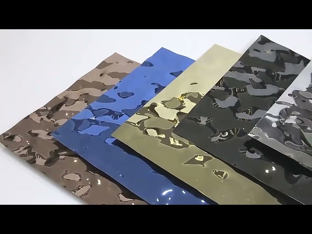Videos de la empresa Alrededor 304 316 Decorative Stainless Steel Sheet PVD Color Coating SS Sheet