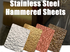 Personaliza hoja de acero inoxidable martillada a mano 304 316 textura hoja de metal